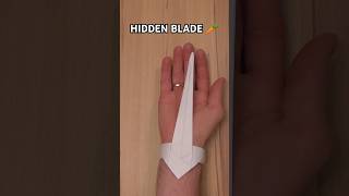 DIY HOW TO MAKE PAPER HIDDEN BLADE TUTORIAL  PAPER WEAPON [upl. by Eelyrag]