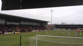 Burton Albion away Plymouth Argyle fans singing [upl. by Iral608]