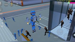 Robot Yuta vs Bos Yakuza Office HimawariSAKURA SCHOOL SIMULATOR [upl. by Savior]