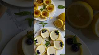 كاسترد او بودينغ الليمون 🍋 lemon possets بودينغ asmr حلويات dessert sweet حليسريع منعش [upl. by Eekorehc693]