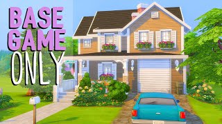 Base Game Family Home 🏡  Sims 4 Speed Build [upl. by Hultgren]