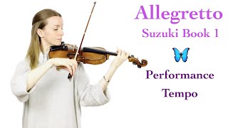 Allegretto  Suzuki Book 1  in performance tempo [upl. by Adela]