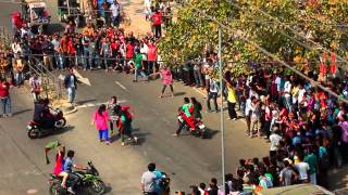 ICC T20 World Cup Bangladesh 2014 Flash Mob Varendra University Rajshahi [upl. by Erinn724]