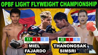 PREFIGHT HIGHLIGHTS MIEL FAJARDO VS THANONGSAK SIMSRI OPBF LIGHT FLYWEIGHT CHAMPIONSHIP [upl. by Aropizt]