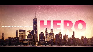 Afrojack amp David Guetta  Hero Official Lyric Video [upl. by Anitsirt]