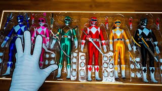 Mighty Morphin Power Rangers Threezero 16 Scale Action Figure Unboxing amp Review [upl. by Yeltrab]