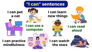 Practice reading  Simple sentences  quotI canquot sentences  Reading lesson [upl. by Filide]