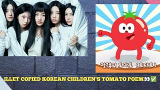 ILLET copied Korean children tomato song 🤯✅ [upl. by Teressa775]