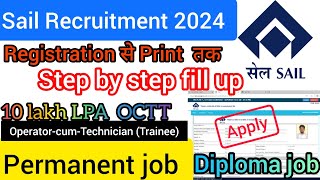 Sail recruitment OCTT apply online  sail vacancy from fill up kaise kare sailrecruitment2024 [upl. by Nido]