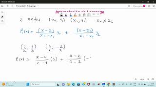 Video 13 Métodos Numéricos Interpolación de Lagrange [upl. by Oicirtap]