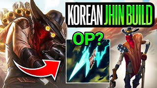 Testing the NEW KOREAN JHIN BUILD [upl. by Meihar]