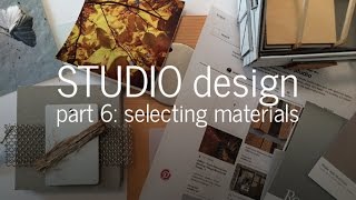 Designing a Small Studio  Choosing Materials Part 6 [upl. by Solracsiul]