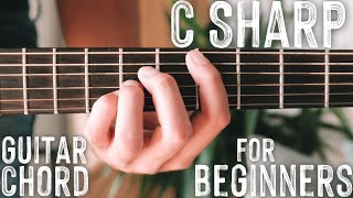 How To Play quotC Sharp Majorquot Guitar Chord  Beginner Guitar Chord Series 7 Shorts [upl. by Nosbig]