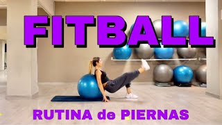 RUTINA de PIERNAS con FITBALL [upl. by Avraham354]