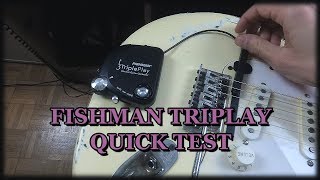 FISHMAN TRIPLE PLAY WIRELESS MIDI CONTROLLER TEST DEMO [upl. by Arual]