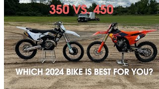 350 vs 450 Dirtbike [upl. by Hilde]