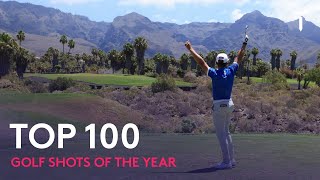 Top 100 Golf Shots of The Year  Best of 2021 [upl. by Nahsin]