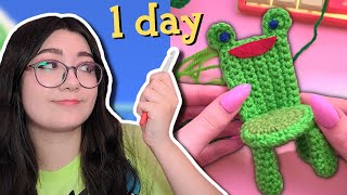 how many froggy chairs can I crochet in 1 day [upl. by Zubkoff]