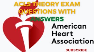 ACLS Theory Exam with Answers [upl. by Hgalehs]