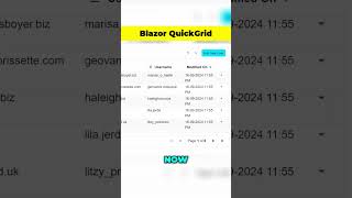 Blazor QuickGrid Filtering Pagination Sorting  dotnetcore blazor [upl. by Yrem538]