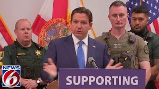 Florida Gov Ron DeSantis signs new law limiting the scope of civilian review boards [upl. by Lyram]