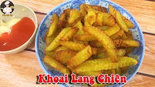 KHOAI LANG CHIÊN  Cách làm khoai lang chiên thơm ngom tuyệt hảo  Bếp Của Vợ [upl. by Leirej833]