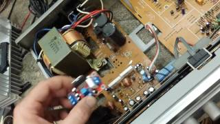 Replacing Stk power amplifier in Yamaha R300 using YuanJing TDA7293 modules [upl. by Echikson]