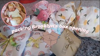 Packing the Giveaway Babys Box Opening  Sophias Reborns [upl. by Agnot]