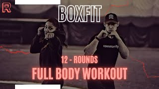 BoxFit  12 Rounds  12 Minute Workout  TONS of modifications [upl. by Anpas875]