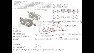 design of compound reverted gear train  past paper  uet peshawar mechanical  engr mushtaq khan [upl. by Sherborne]