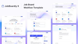 JobBoardly X  Job Board Webflow Template  BRIX Templates [upl. by Anaujik]