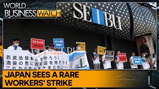 First strike in Japan in 6 decades takes place in Tokyo  World Business Watch [upl. by Hilarius]