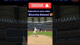 Bhumrha Bolwed by Alex Carey 😡realcricket24 cricket shorts youtubeshorts trending [upl. by Lipps]