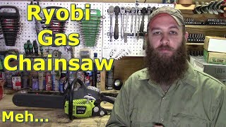 Ryobi 37cc Gas Chainsaw ReviewIts OK by GettinJunkDone [upl. by Ahseka]