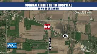 Deputies Woman airlifted after headon crash in Town of Greenville [upl. by Ivette]