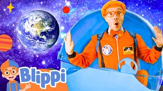 Blippi Space Rocket Adventure  Vehicle Learning  Educational Videos For Kids [upl. by Llenrap]