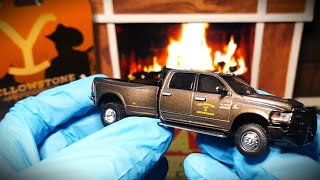 164 Greenlight Diecast Hollywood Yellowstone Dodge Ram Trucks Unboxing ASMR [upl. by Susejedesoj]