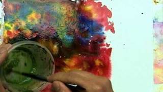 How To Construct a Watercolor Paper Jewelry Pendant video 1 [upl. by Nayb943]