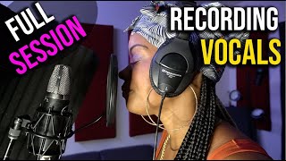 FULL STUDIO SESSION How to Sing in the Studio The Recording Process Family in the studio VLOG 10 [upl. by Dey]