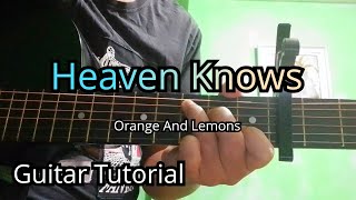 heaven knows guitar tutorial  orange and lemons [upl. by Hein]