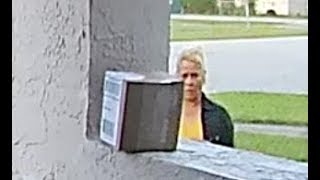 Alleged Package Thief Caught on Camera in Miami Springs [upl. by Anreval980]