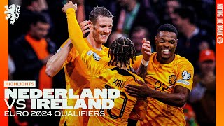 QUALIFICATION EURO2024 SECURED 🦁  Highlights Nederland  Ireland 18112023 [upl. by Amieva]