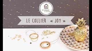 DIY  Comment réaliser un collier sautoir avec chaîne billes et perles à facettes [upl. by Zendah416]