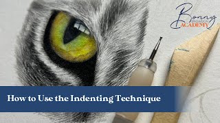 How to Use the Indenting Technique in Your Coloured Pencil Artwork  Top Tips [upl. by Nort]