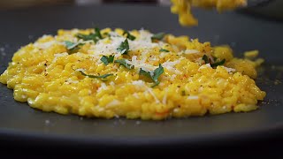 The Super Creamy SAFFRON Risotto [upl. by Suellen]