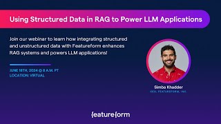 Using Structured Data in RAG to Power LLM Applications [upl. by Nuahsel455]