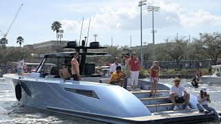 Inside Tom Brady’s 2 Million Super Bowl Celebration Yacht The Wajer 55S [upl. by Yleen]