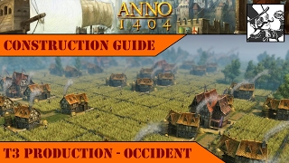 Anno 1404  Construction Guide T3 Production  Occident [upl. by Gibert]