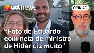 Josias Naturalizar encontro de Eduardo Bolsonaro com neta de ministro de Hitler é um erro [upl. by Enaamuj]