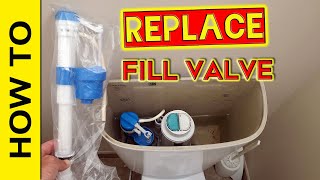 How to Fix and Replace Toilet Fill Valve [upl. by Limemann]